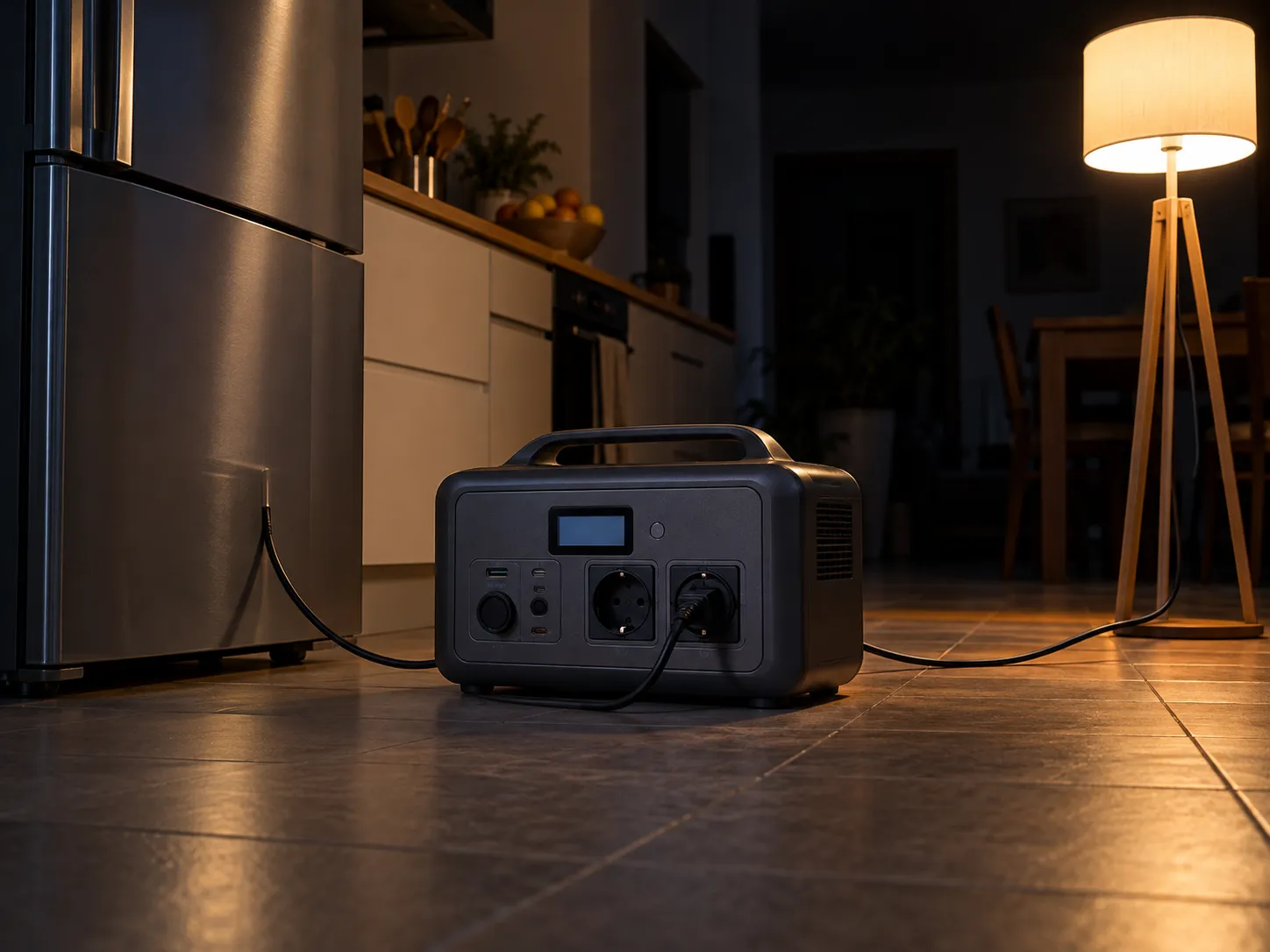 Estación de energía portátil para apagones en casa